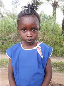 Choose a child to sponsor, like this little girl from Tegloma, Kadie age 5
