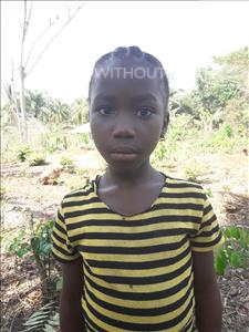 Choose a child to sponsor, like this little girl from Tegloma, Iye age 5