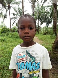 Choose a child to sponsor, like this little girl from Tegloma, Memmunatu age 6