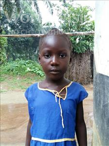 Choose a child to sponsor, like this little girl from Tegloma, Fatmata age 5