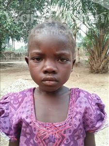 Choose a child to sponsor, like this little girl from Jaiama Bongor, Satta age 7