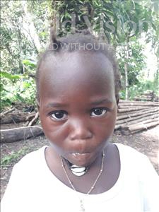 Choose a child to sponsor, like this little girl from Jaiama Bongor, Adama age 3