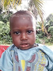 Choose a child to sponsor, like this little boy from Jaiama Bongor, Karimu age 2