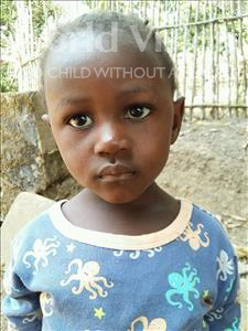 Choose a child to sponsor, like this little girl from Jaiama Bongor, Mariatu age 3