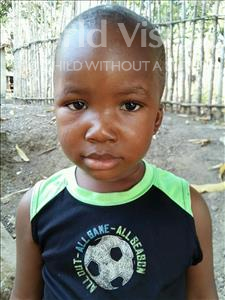 Choose a child to sponsor, like this little boy from Jaiama Bongor, Amara age 3
