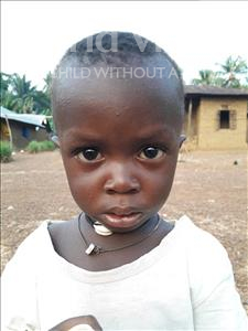 Choose a child to sponsor, like this little boy from Jaiama Bongor, Amidu age 1