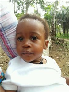 Choose a child to sponsor, like this little girl from Jaiama Bongor, Haja Aminata age 1