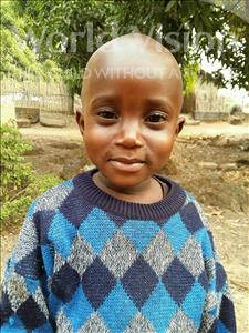 Choose a child to sponsor, like this little boy from Jaiama Bongor, Umaru age 3