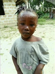 Choose a child to sponsor, like this little girl from Jaiama Bongor, Mamie age 5