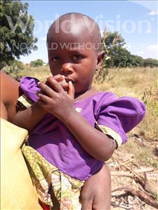 Choose a child to sponsor, like this little girl from Kilimatinde, Sazana Samwel age 2