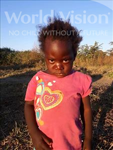 Choose a child to sponsor, like this little girl from Keembe, Oris age 2