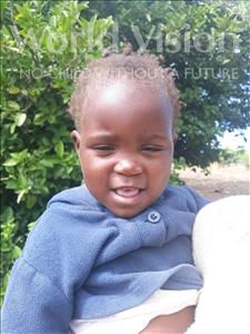 Choose a child to sponsor, like this little girl from Keembe, Cleaner age 2