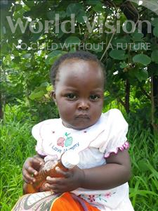 Choose a child to sponsor, like this little girl from Keembe, Hambalo age 1