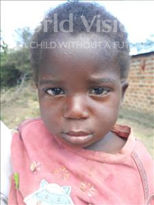 Choose a child to sponsor, like this little girl from Keembe, Precious age 4