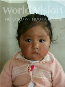 Choose a child to sponsor, like this little girl from Khantati, Nayzel age 1