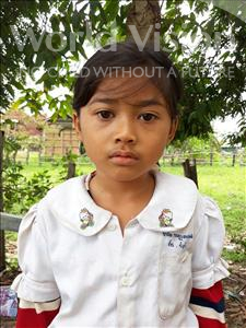 Choose a child to sponsor, like this little girl from Soutr Nikom, Rachna age 7
