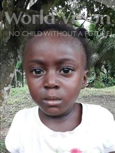Choose a child to sponsor, like this little girl from Jaiama Bongor, Mamie age 6
