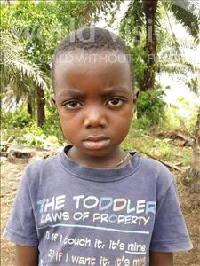 Choose a child to sponsor, like this little boy from Jaiama Bongor, Sulaiman age 5