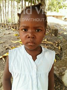 Choose a child to sponsor, like this little girl from Jaiama Bongor, Kanday age 5