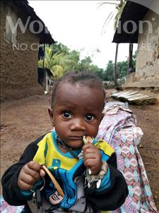Choose a child to sponsor, like this little boy from Jaiama Bongor, Hassanatu age 1
