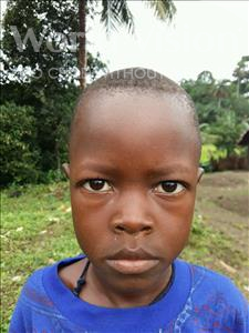 Choose a child to sponsor, like this little boy from Jaiama Bongor, Ibrahim age 7