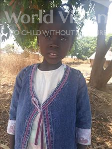 Choose a child to sponsor, like this little girl from Keembe, Getrude age 6