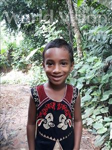Choose a child to sponsor, like this little girl from Ghoraghat, Moriom Jannat Snigdha age 5