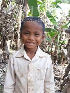 Choose a child to sponsor, like this little boy from Soutr Nikom, Dara age 8