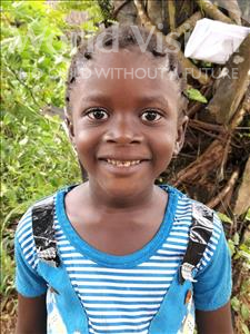 Choose a child to sponsor, like this little girl from Imperi, Kadiatu age 6
