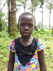 Choose a child to sponsor, like this little girl from Tegloma, Mamie age 7