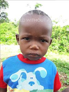 Choose a child to sponsor, like this little boy from Jaiama Bongor, Sumaila Lahai age 2