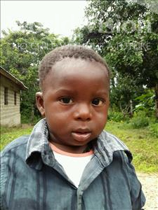 Choose a child to sponsor, like this little boy from Jaiama Bongor, Ibrahim age 1
