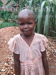 Choose a child to sponsor, like this little girl from Ntwetwe, Scovia age 5