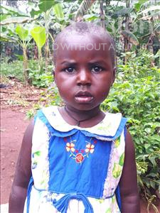 Choose a child to sponsor, like this little girl from Ntwetwe, Lucky age 3