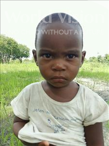 Choose a child to sponsor, like this little boy from Keembe, Dominic age 2