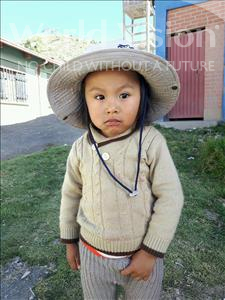 Choose a child to sponsor, like this little boy from Khantati, Jose Ariel age 3