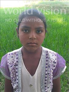 Choose a child to sponsor, like this little girl from Sarlahi, Sajirin age 9