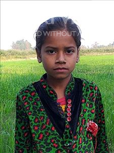 Choose a child to sponsor, like this little girl from Sarlahi, Tarangnu age 6