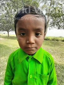Choose a child to sponsor, like this little boy from Sarlahi, Ashik Kumar age 6
