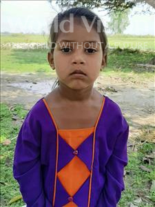 Choose a child to sponsor, like this little girl from Sarlahi, Nuresama age 4