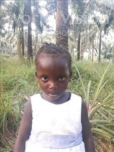 Choose a child to sponsor, like this little girl from Jong, Musu age 4