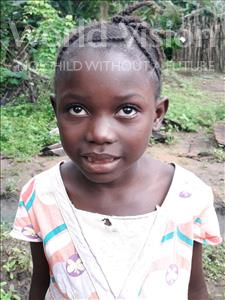 Choose a child to sponsor, like this little girl from Imperi, Kadiatu age 7