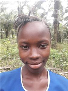 Choose a child to sponsor, like this little girl from Jaiama Bongor, Memunatu age 12