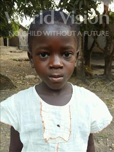 Choose a child to sponsor, like this little girl from Jaiama Bongor, Mariama age 7