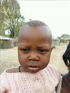 Choose a child to sponsor, like this little boy from Jaiama Bongor, Alie age 1