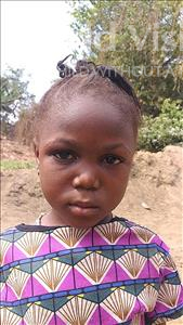 Choose a child to sponsor, like this little girl from Jaiama Bongor, Rukiatu age 5