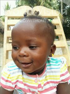 Choose a child to sponsor, like this little girl from Jaiama Bongor, Tiangay age 1
