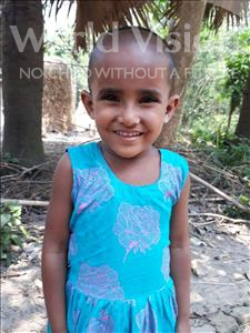 Choose a child to sponsor, like this little girl from Ghoraghat, Neela Moni age 4