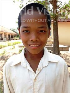 Choose a child to sponsor, like this little boy from Soutr Nikom, Raphorn age 13