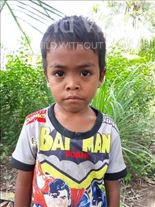 Choose a child to sponsor, like this little boy from Soutr Nikom, Phanny age 4